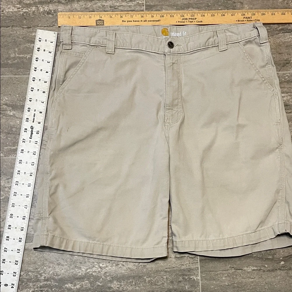 2 Pairs Carhartt Men's Rugged Flex Relaxed Fit Canvas Work Shorts Size 40